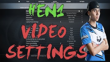 CSGO: Tempo Storm HEN1 video settings 2016