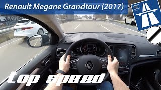 Renault Mégane Grandtour (2017) on German Autobahn - POV Top Speed Drive