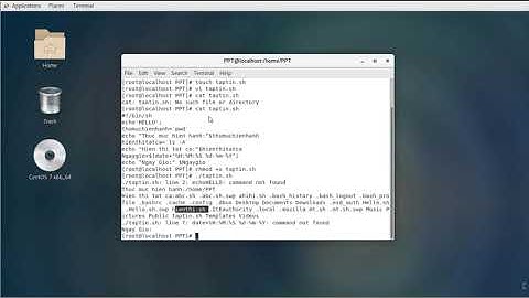 Lập trinh shell cơ bản trên Linux