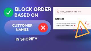 How to Block Checkout by Customer Name in Shopify | Cart Lock | KlinKode