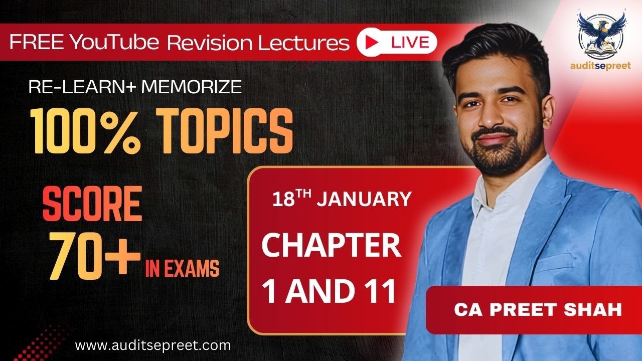 CA INTER AUDIT | CHAPTER 1 & 11 | DETAILED REVISION – ONE SHOT