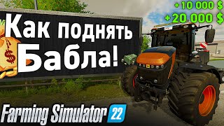 БЫСТРЫЙ ЛЕГКИЙ ЗАРАБОТОК/ Farming Simulator 22