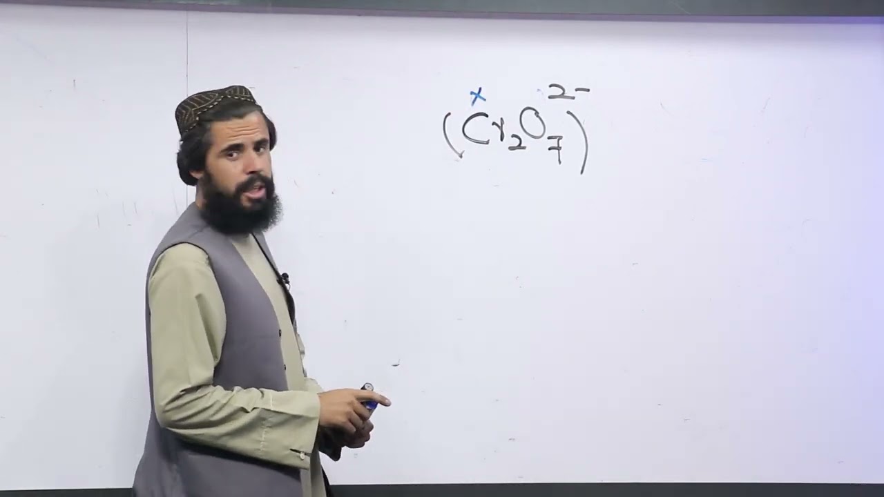 60 لسم ټولګی کیمیا مضمون د عنصرونو د اکسیدیشن نمبر