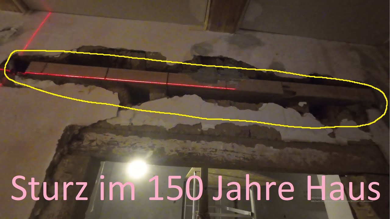 Sturz im Lehm / Ziegelhaus einbauen / wie es halt ist im Altbau / DIY selber machen / Erklärung