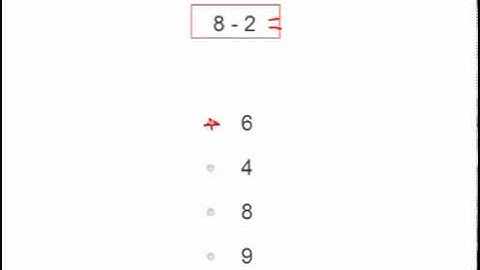 MathABC.com: Subtraction: Subtracting up to 10 (multiple choice)