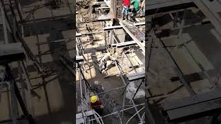 Ringlock ledger installation. #construction #shorts #formwork