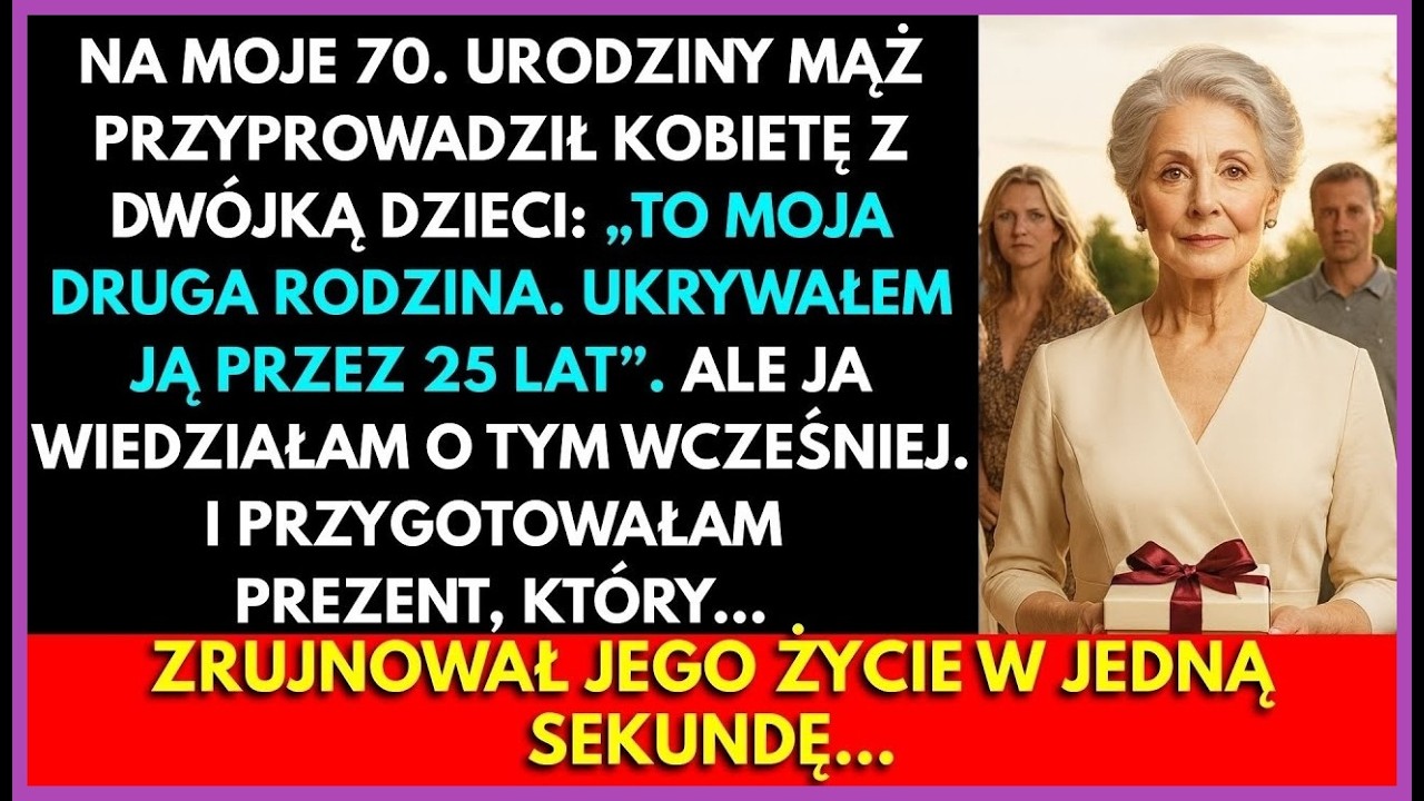 Na Moje 70. Urodziny Mąż Przyprowadził Kochankę Z Dziećmi. Dałam Mu Prezent, Który Go Wstrząsnął