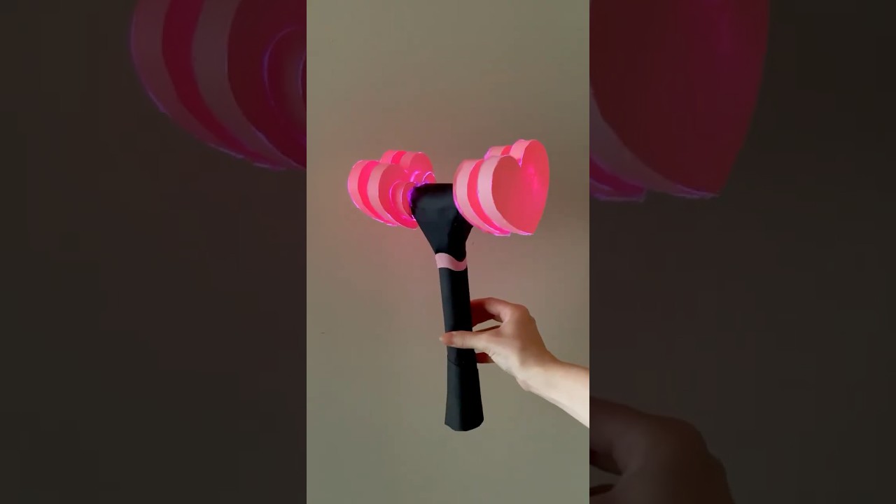 Kağıttan Blackpink Lightstick Yaptım! 🖤🩷 #diy #lightstick #blackpink