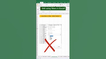STOP Using Excel Filter Before Watching This Slicer Trick #shorts #exceltips #exceltricks