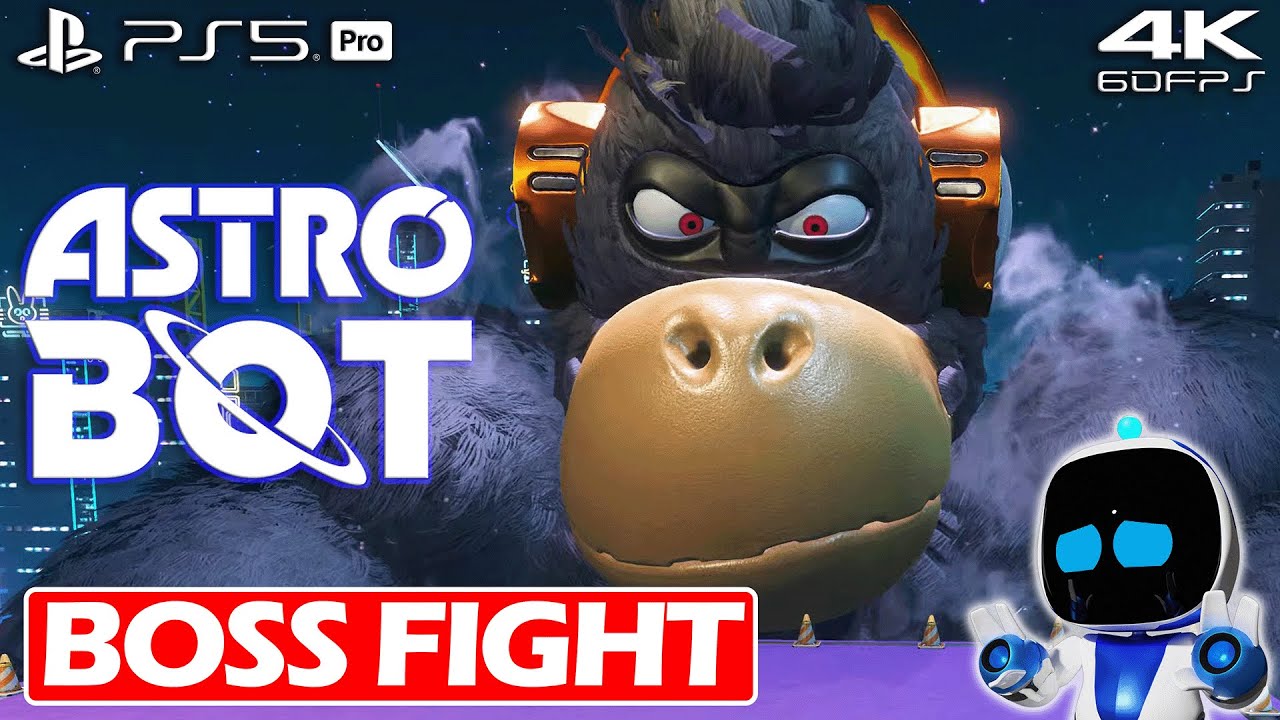 Astro Bot - Mighty Chewy Boss Fight Gorilla Nebula (PS5 4K 60FPS) No Commentary Gameplay