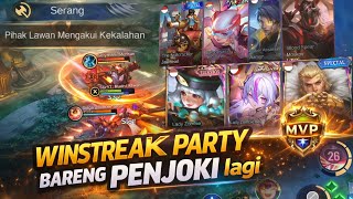 RUBY GAMEPLAY WINSTREAK 7 PARTY PENJOKI‼️ MOBILE LEGENDS BANG BANG