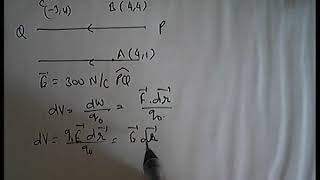 Potential Difference between two points in Uniform Electric Field