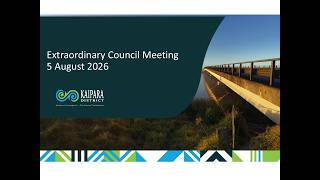 Extraordinary Council Meeting - 5 August 2026