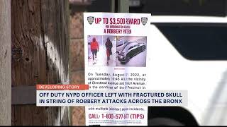 Off-duty NYPD officer hospitalized with fractured skull after ambush in the Bronx