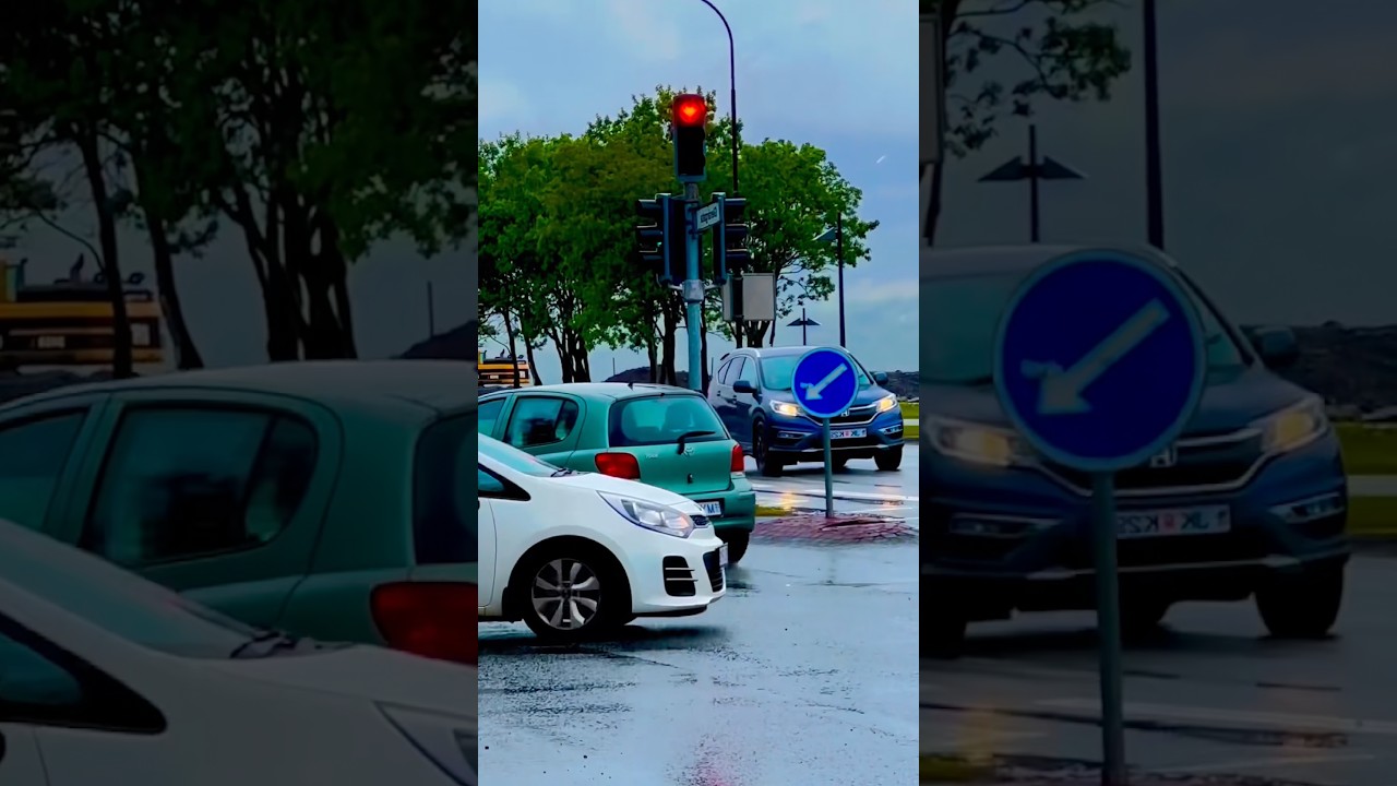 #trip #travel #vacation #automobile #cruise #europe #iceland #akureyri #trafficlight #heartshaped