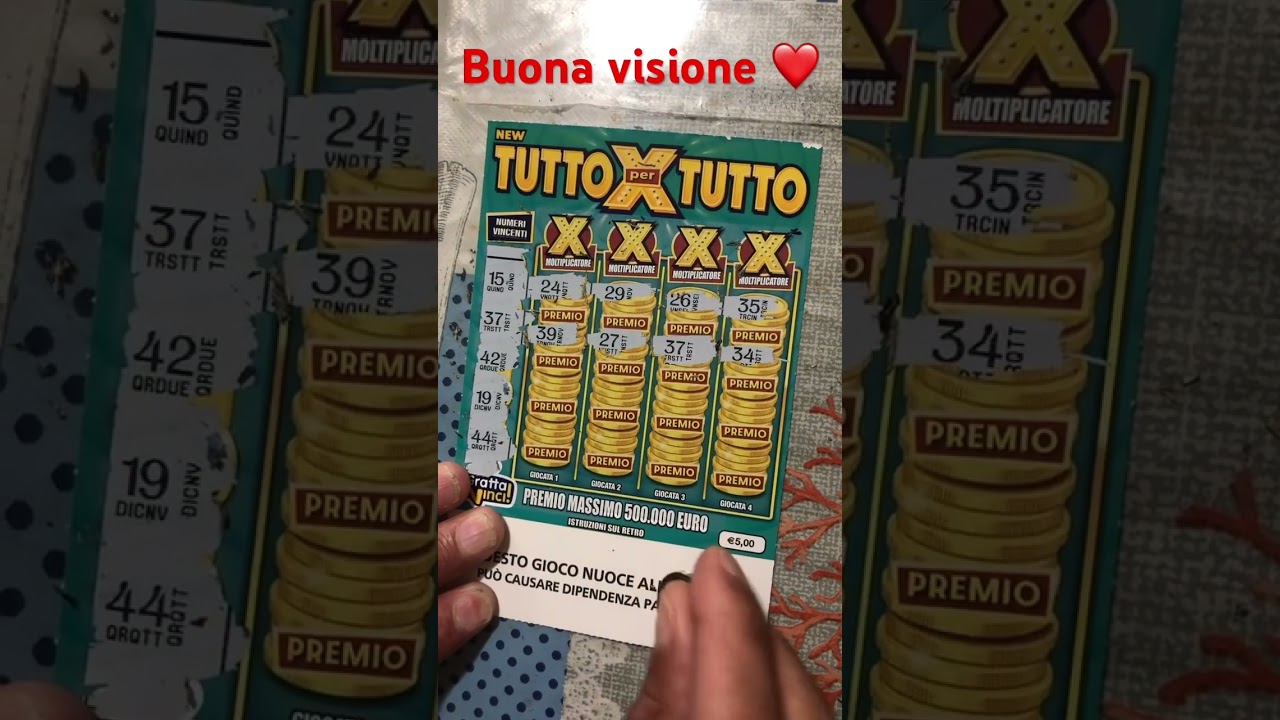 Gratta e vinci con il new tutto per tutto #59 💞🍀