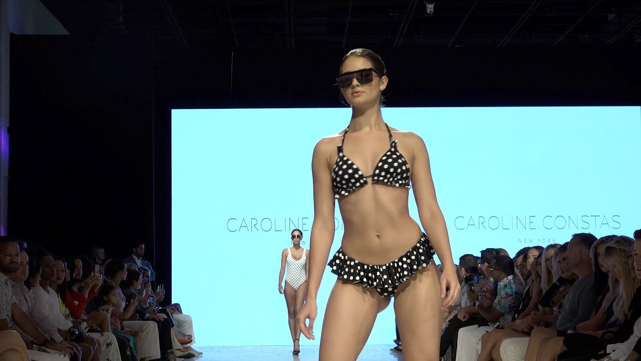CAROLINE CONSTAS 4K / Bikini Fashion Show / Miami Swim Week 2019 / Art Hearts Fashion