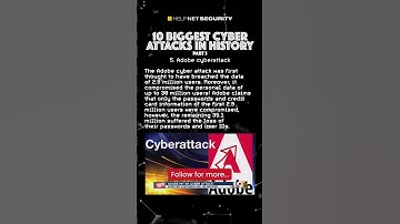 10 biggest cyber attacks in history Pt 3 #cybersecurity #attacks #hackers #countdown #shorts