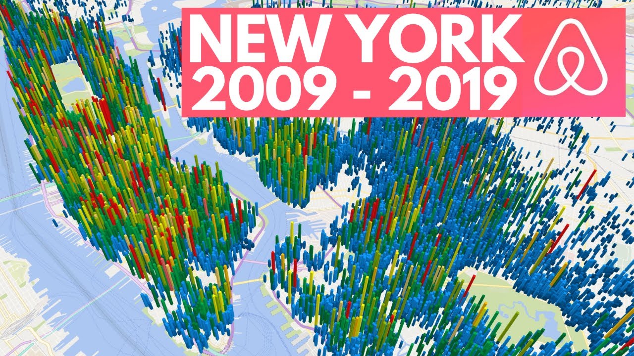 New York Airbnb Listings 2009 2019 YouTube
