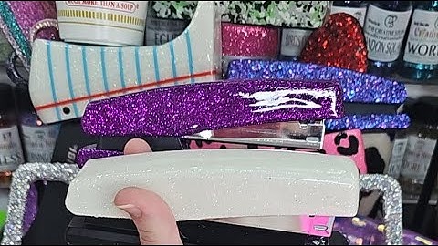 Adding Decals to Staplers and Sealing with UV Resin