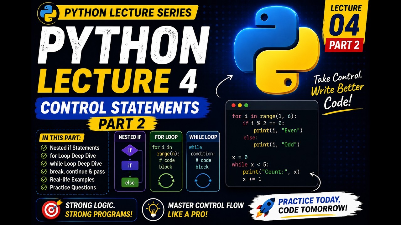 python video lecture series-- lecture 4(part 2) - YouTube