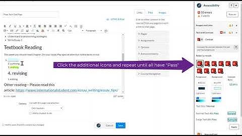How to fix the contrast error in Canvas (using Pope Tech)