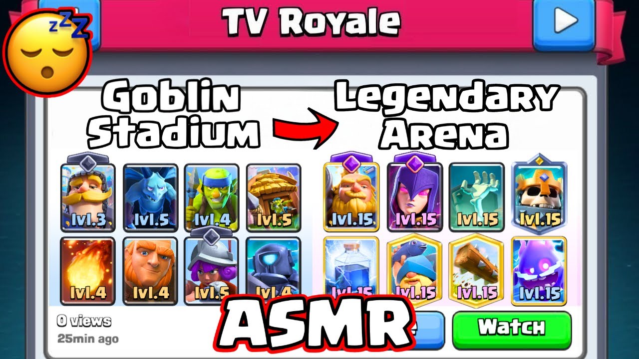 ASMR GAMING | Using INSANE TV Royale Decks From EVERY Arena!!! Relaxing Whispering 💤💤💤