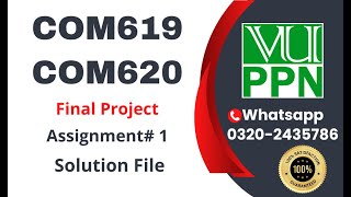 COM619 COM620 Assignment 1 solution of Project Job Confirmation Letter (JCL) com619 #com619 #com620
