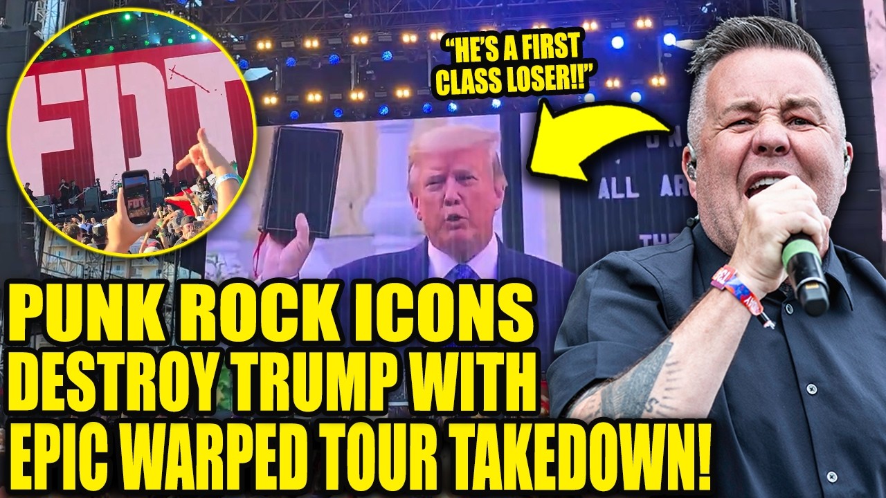Dropkick Murphys DESTROYS "First Class Loser" Trump at Warped Tour