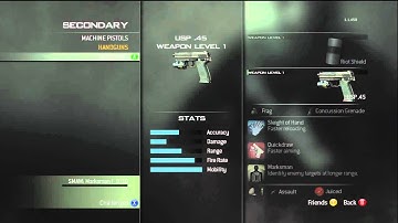 Modern Warfare 3 -  All Weapons Create a Class part 1
