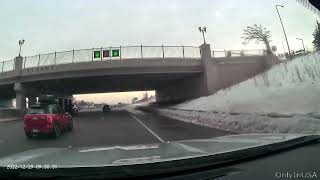 Driving around downtown Saint Paul, Minnesota