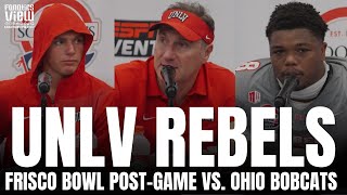 Dan Mullen &amp; UNLV Rebels Respond to Frisco Bowl Loss vs. Ohio Bobcats, UNLV's Future Outlook