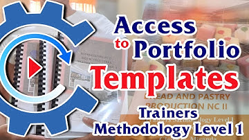 Access to Trainers Methodology Level 1 Portfolio Templates