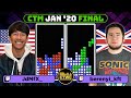 (former)RECORD HIGHEST COMBINED AT CTM - JAN 2020 FINAL - Joseph vs. Richard -Classic Tetris Monthly