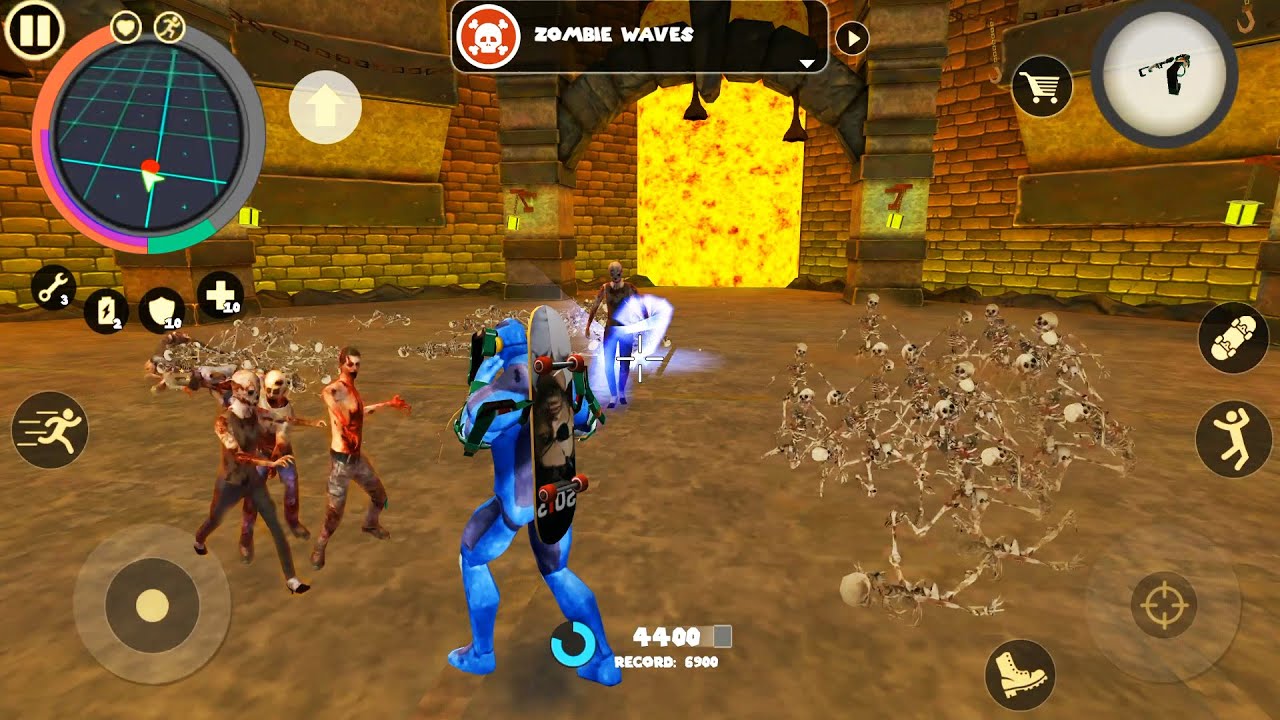 Rope Hero: Vice Town (Lightning strike on Zombie) | Lightning Kill ...