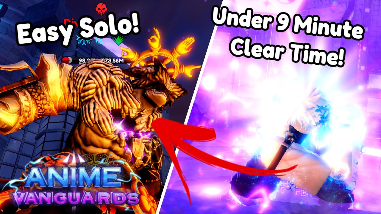 Fast Clear Time! How To Solo Hakari Raid Act 4 | Anime Vanguards