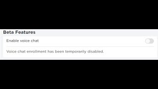 How to fix voice chat enrollment has temporarily been disabled.
