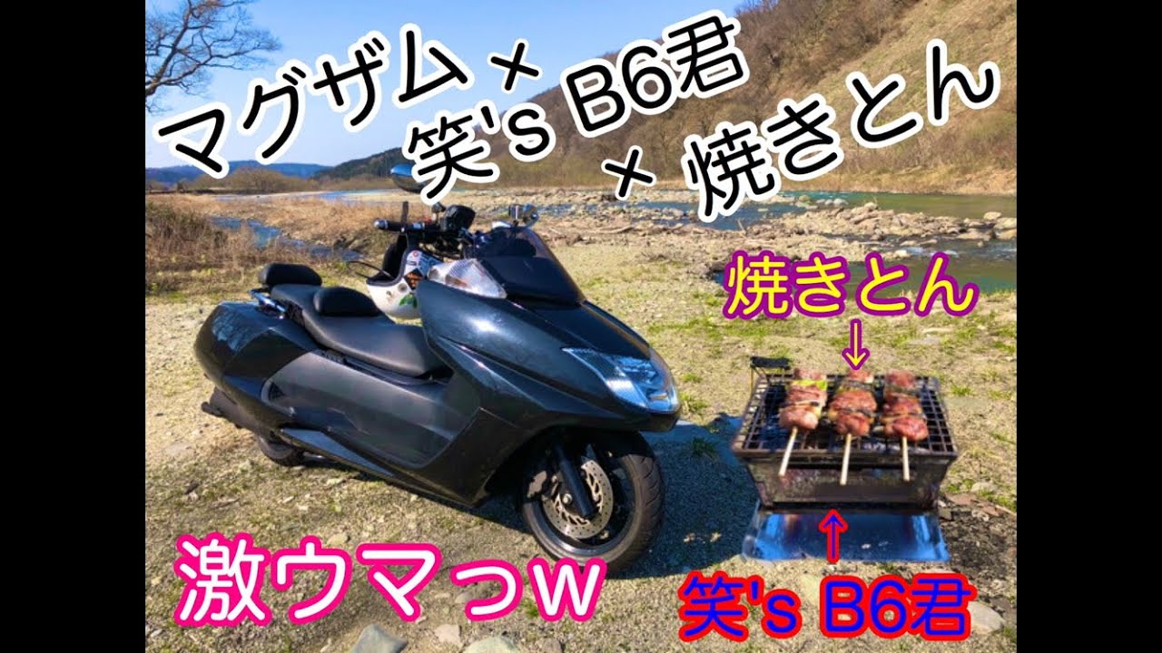 ヤフオク8万マグザム ナンバー取得祝いに笑'sB6君持ってデイキャンプ