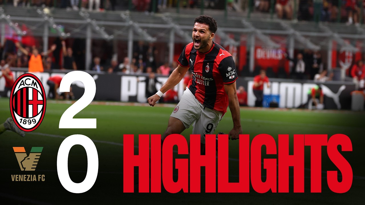 Ramos si sblocca, per i primi tre punti in casa | Milan-Venezia 2-0 | Highlights