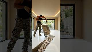 WATCH THIS EPOXY TRANSFORM INTO A GARDEN FLOOR #epoxyfloor #luxury #satisfying