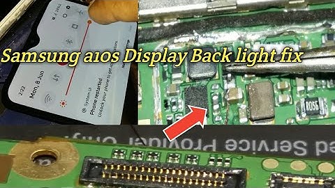 Samsung A10s Display Light Problem Fix - Mobile R Sikhe Tm