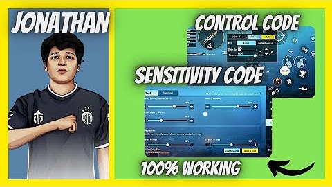 [NEW BGMI ] JONATHAN SENSITIVITY ll JONATHAN CONTROL CODE ll JONATHAN GAMING ll