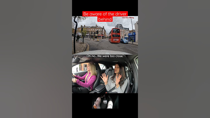 CONSIDER THE DRIVER BEHIND AND WHETHER ITS SAFE #driving #lesson #amber #hazard #learner
