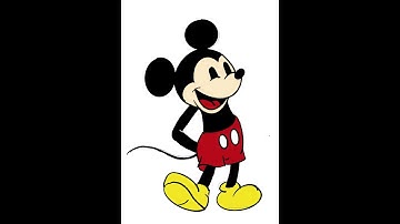 #Procreate #Disney #MickeyMouse Procreate sketch of Mickey Mouse