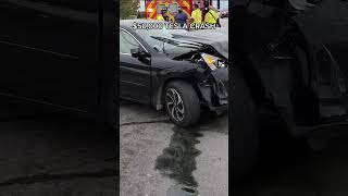 Tesla Model S Plaid autopilot fail &amp; crash #tesla #viral
