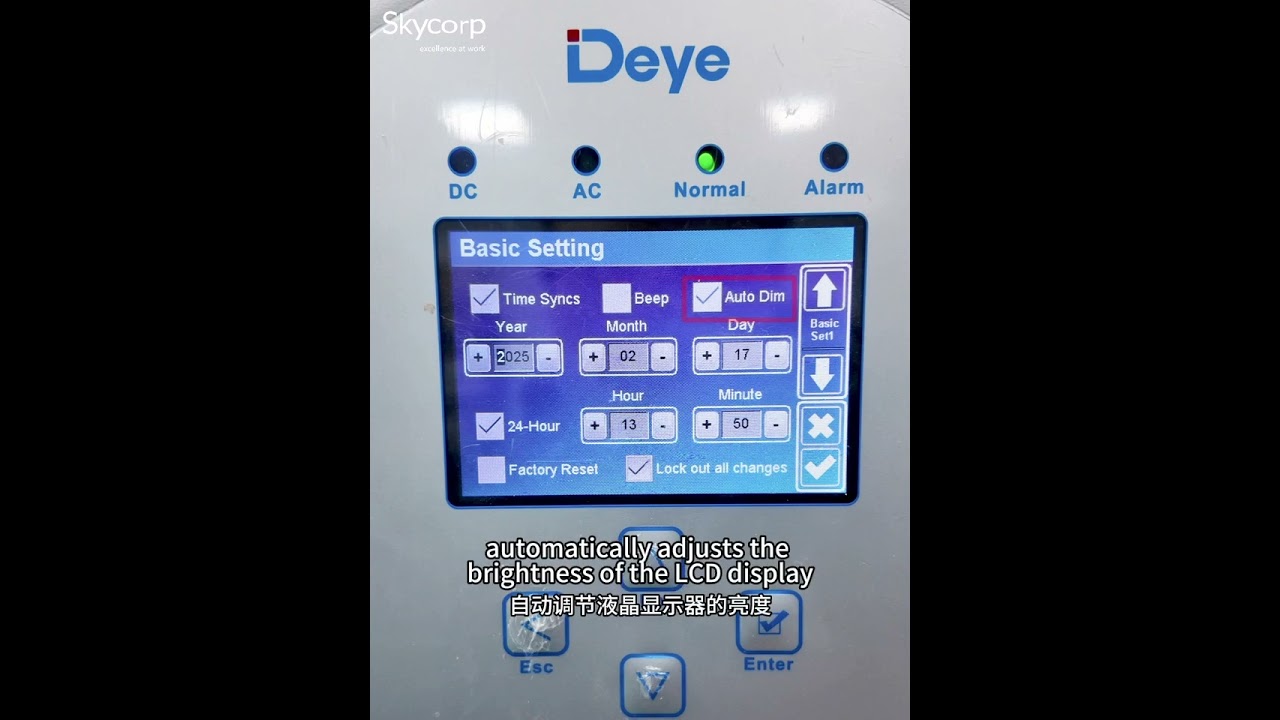 Basic parameter settings of Deye inverter