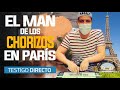 El colombiano famoso por vender chorizos en París - Testigo Directo