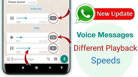 WhatsApp Audio Playback Speed Change | Speed Up WhatsApp Audio messages | WhatsApp Voice Playback
