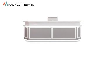Modern Luxury Reception Desk Tour | LED Front Counter for Clinic, Salon, and Studio Spaces