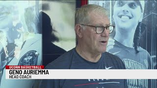 UConn’s Geno Auriemma speaks with media